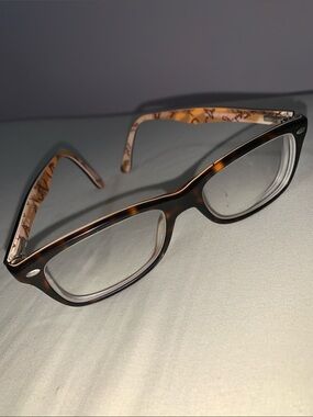 Ray-Ban Tortoiseshell Brown and Beige Eyeglasses